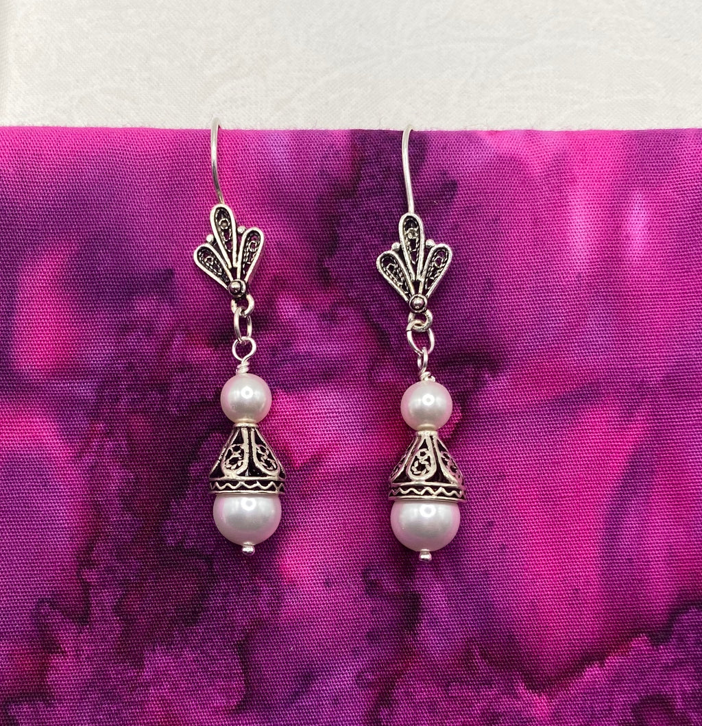 Soft Pink Angel Earrings