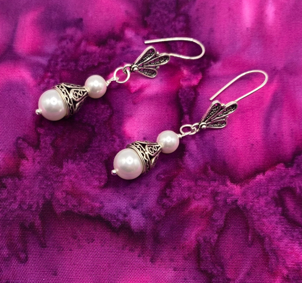 Soft Pink Angel Earrings