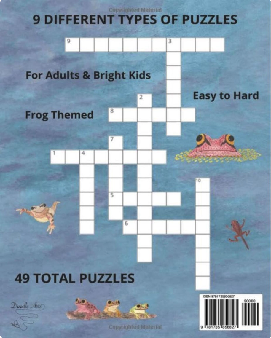 Frog Lover Puzzle Book: Word Search, Sudoku, Mazes