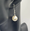 Tahitian South Sea Single Shell Ivory Pearl Earrings