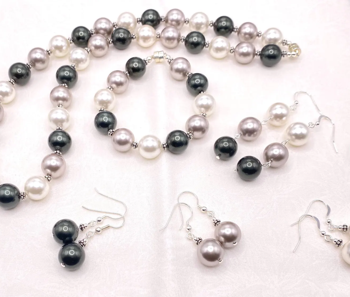 Tahitian South Sea Single Shell Ivory Pearl Earrings