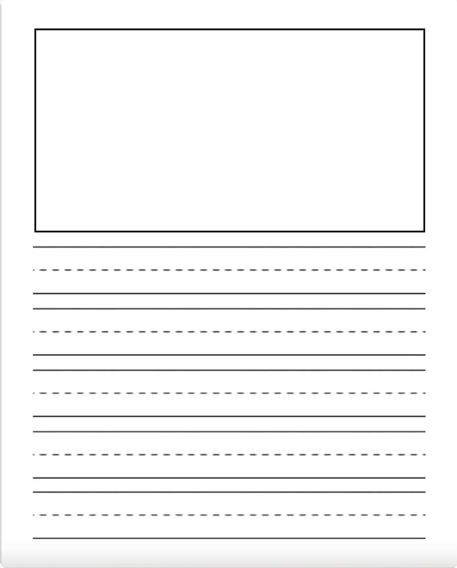 Butterfly & Flower Primary Composition Notebook: Draw and Write Journal
