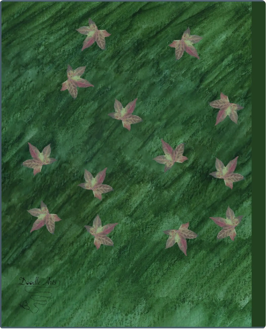 Composition Notebook: Bobcat Maple Leaves Wide Ruled Journal