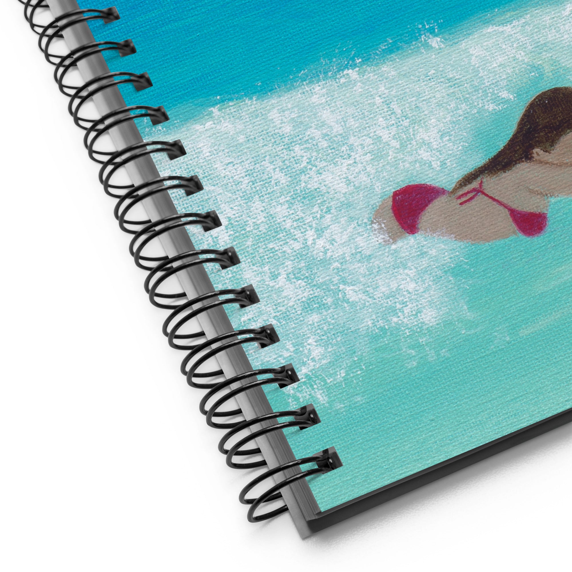 Bodysurfing Spiral Notebook