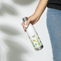 Tulips and Butterflies Stainless Steel Water Bottle
