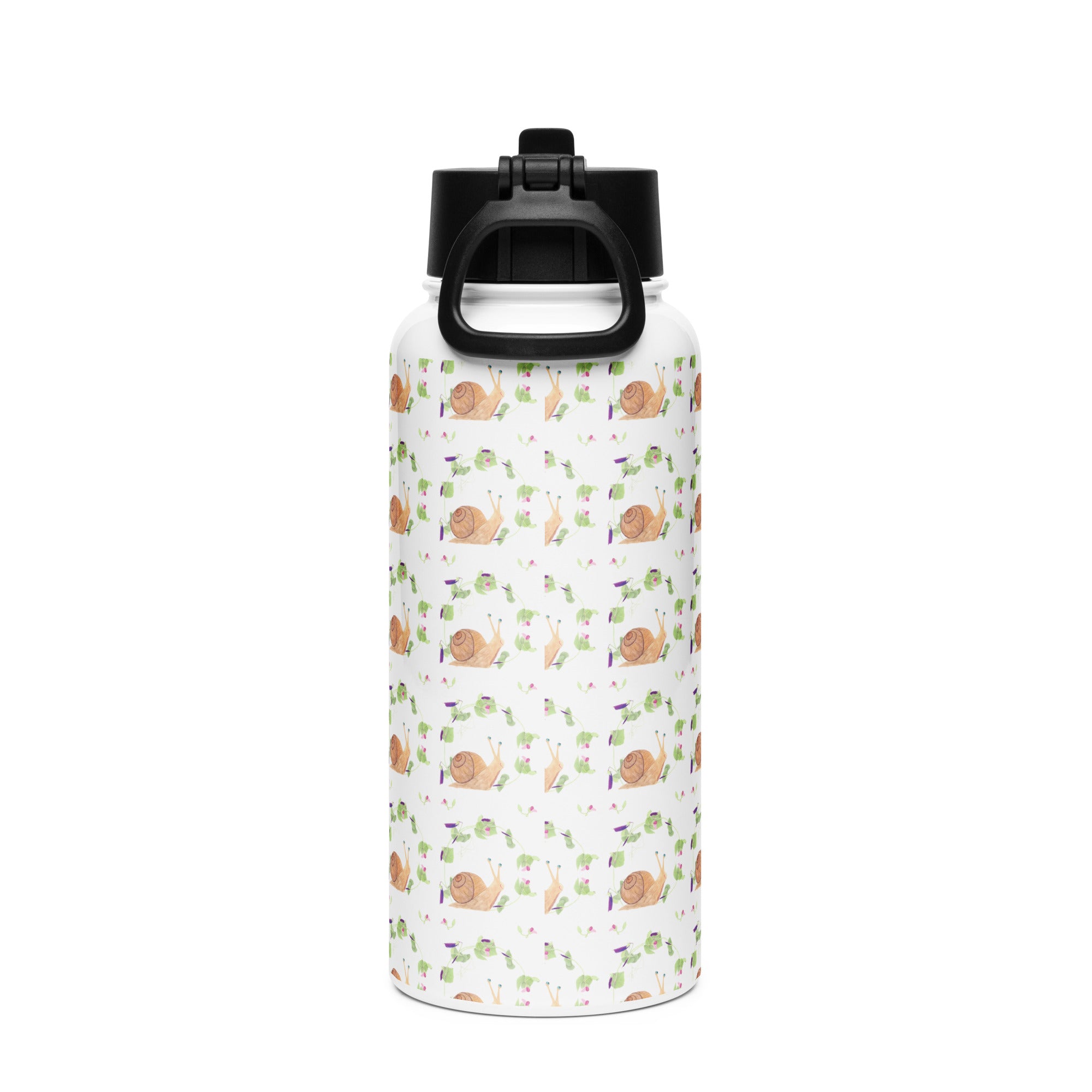 Snail Stainless Steel Water Bottle with a Straw Lid