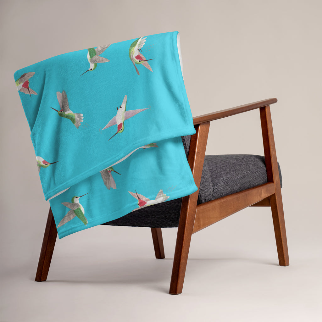 Hummingbird Throw Blanket