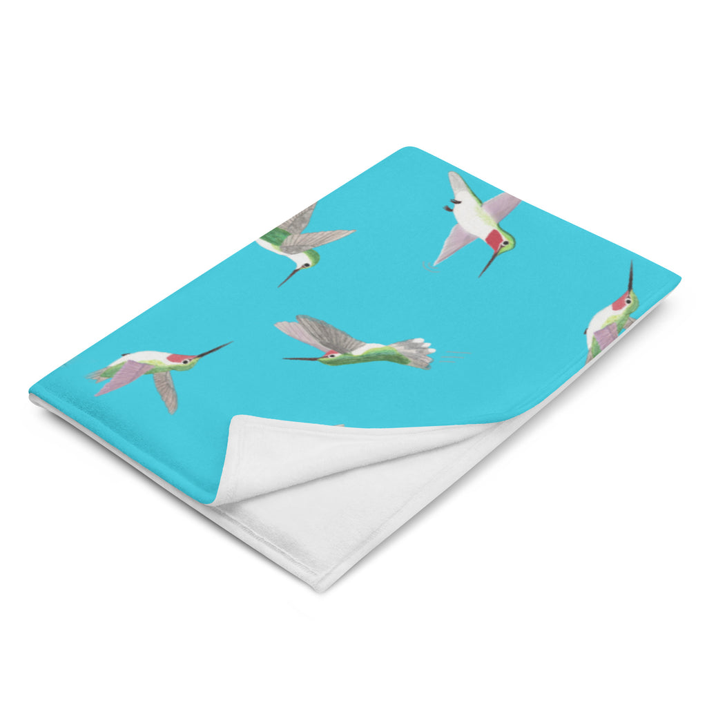 Hummingbird Throw Blanket
