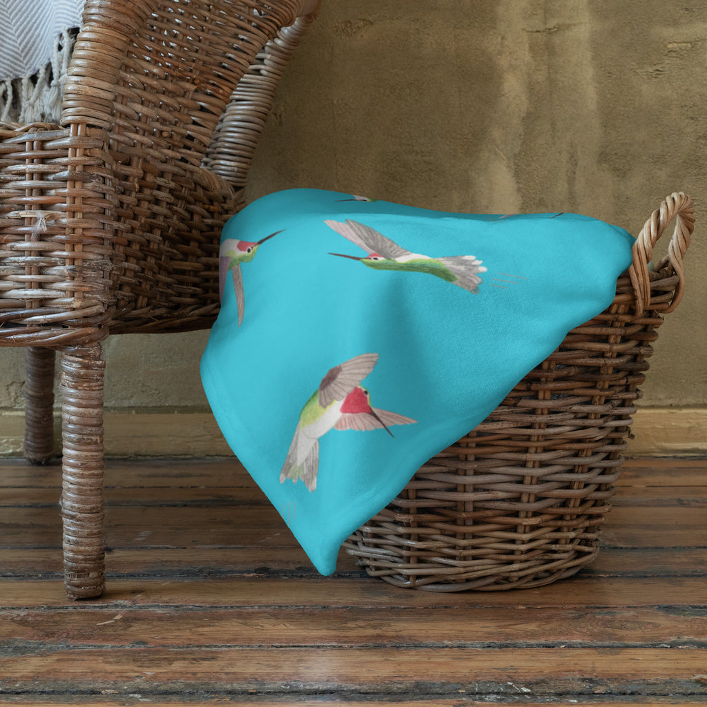 Hummingbird Throw Blanket