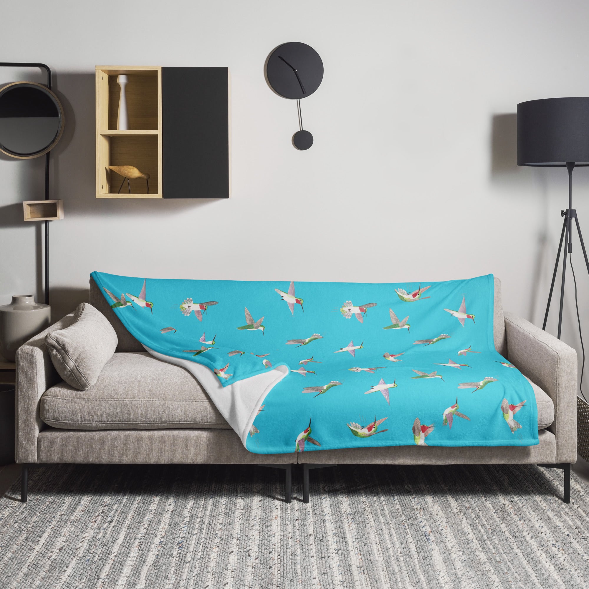 Hummingbird Throw Blanket